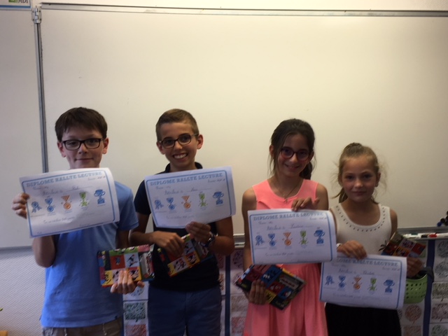 Les gagnants du rallye lecture