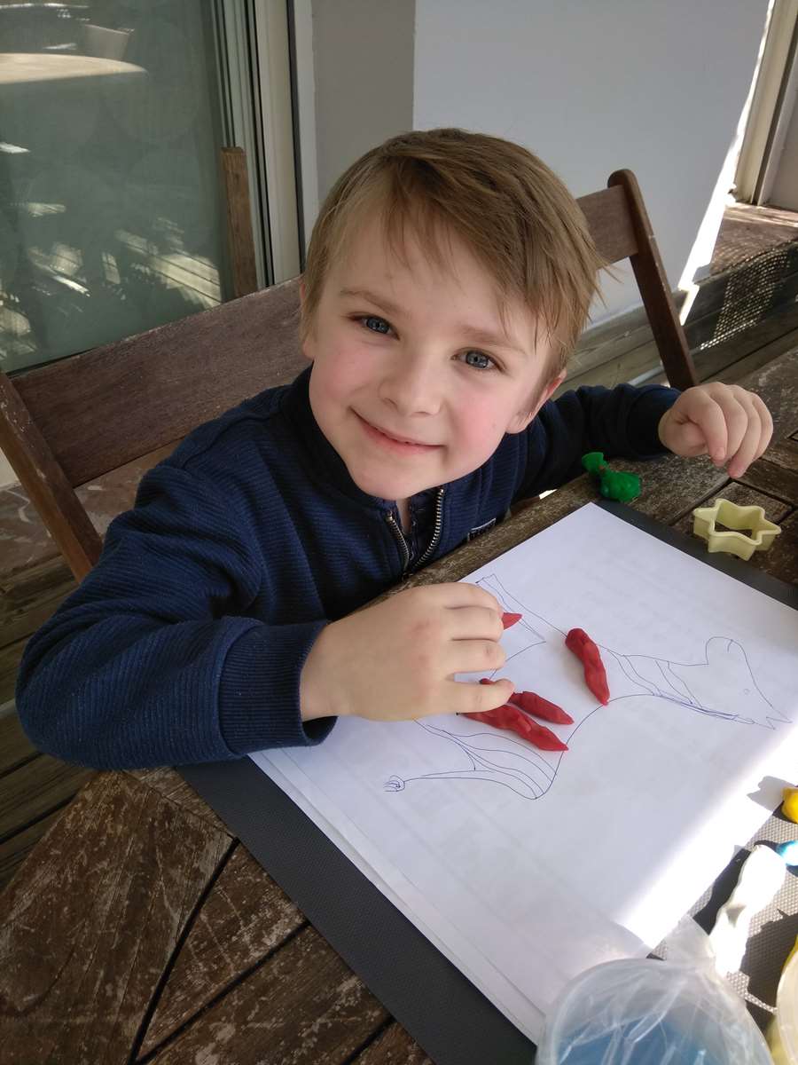 Activité pâte à modeler 18 mars 2020