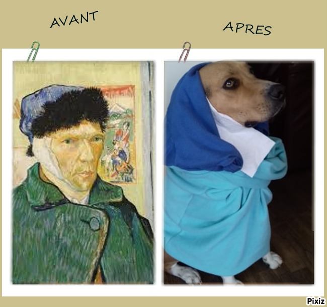 Jade Sieffert CM2 et son chien Gamin