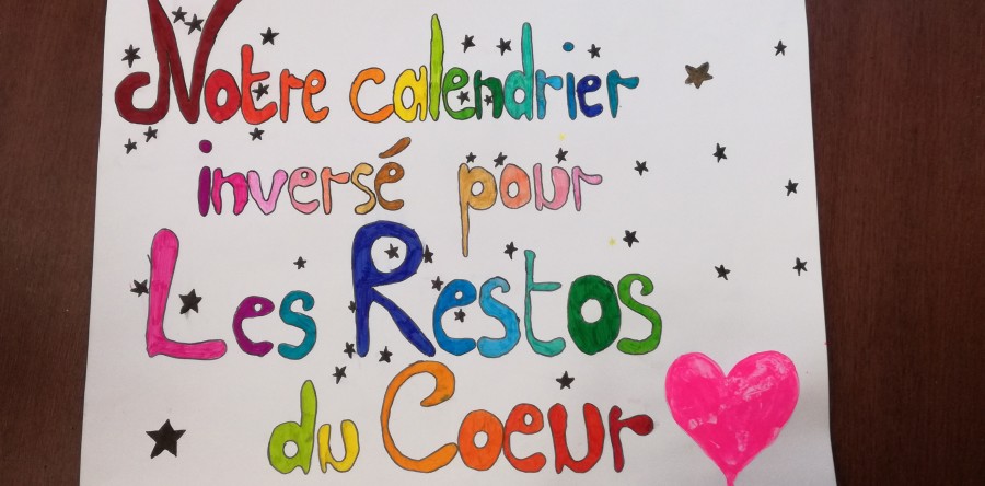 Notre calendrier de l’Avent Inversé en faveur des Restos du Cœur