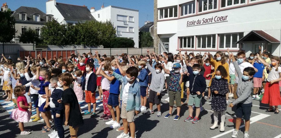 Chorégraphie de rentrée au Sacré Cœur