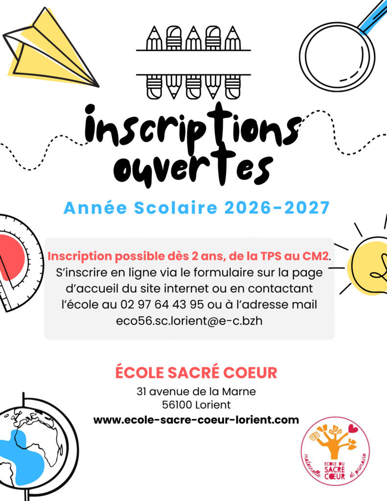 Inscriptions ouvertes 2026-2027